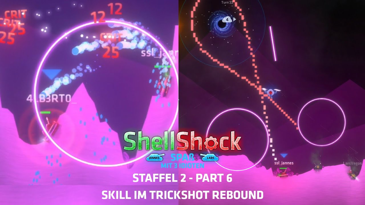 Mit viel Skill durchs Trickshot-Rebound... | ShellShockSpaß mit 3 Idioten S2 P6