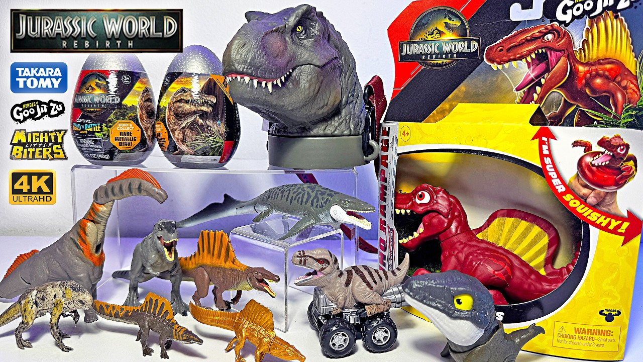 MONSTER Unboxing of NEW Jurassic World Rebirth Toys! Titanosaurus, Spinosaurus, T-Rex, Aquilops