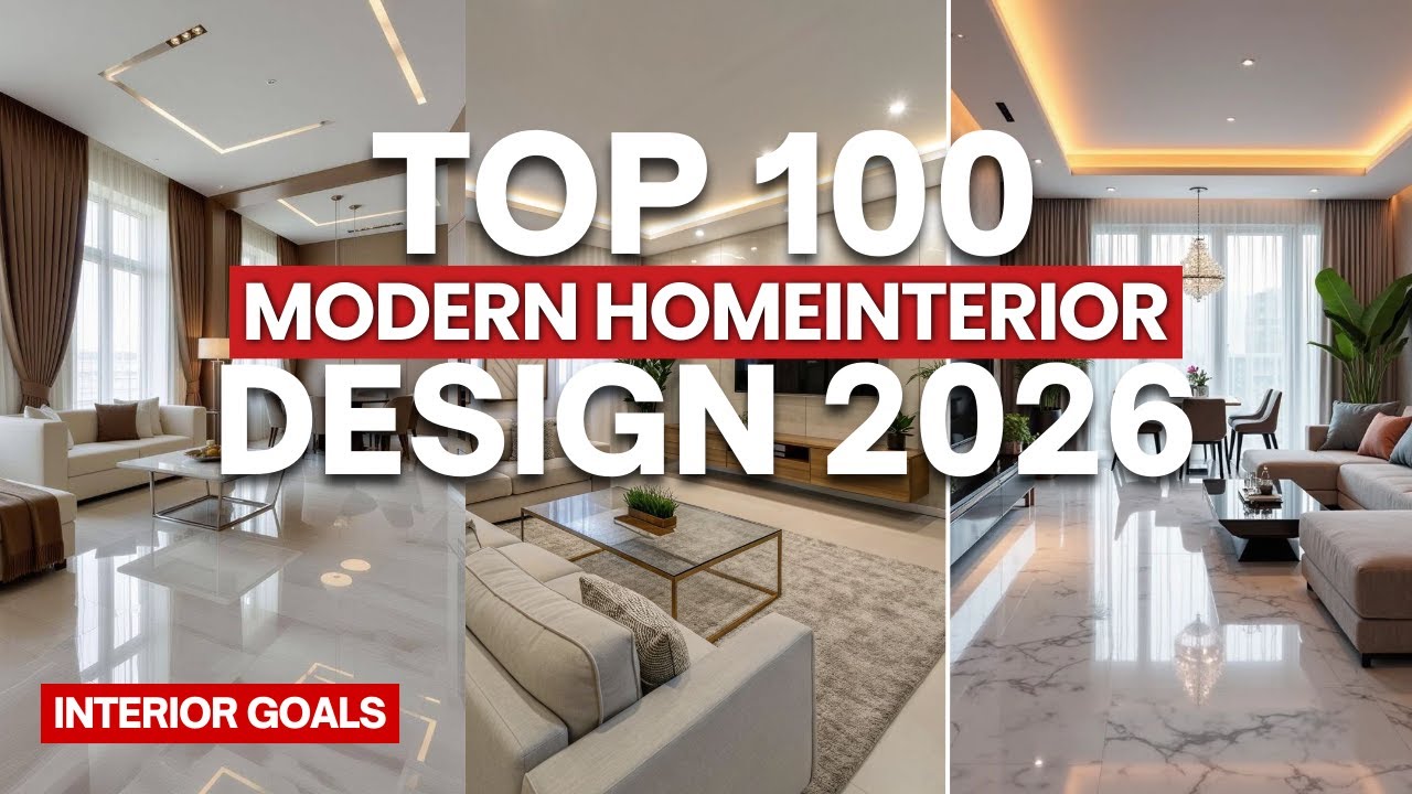 Top 100 Modern Home Interior Design Ideas 2026 | Living Room, Bedroom, Kitchen & Bathroom Trends