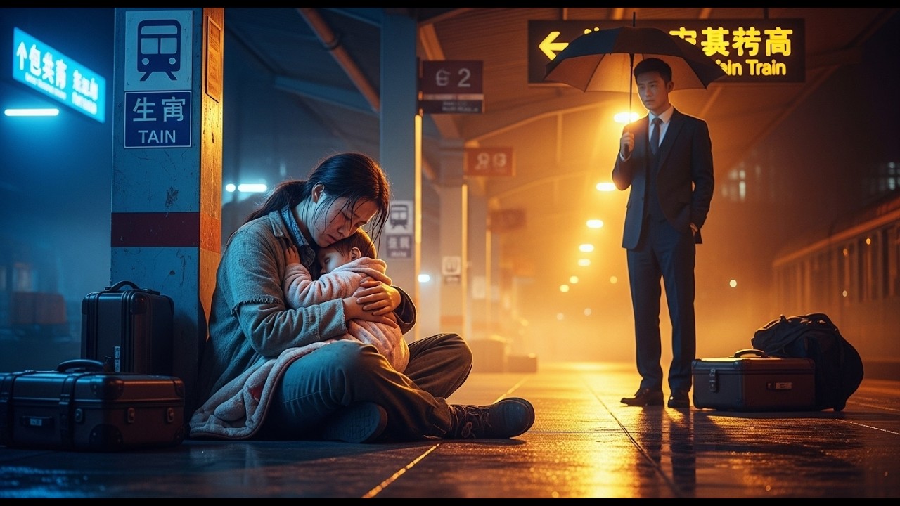 Poor Mother and Her Child Slept at a Train Station — Billionaire CEO Found Them and Took Them to His