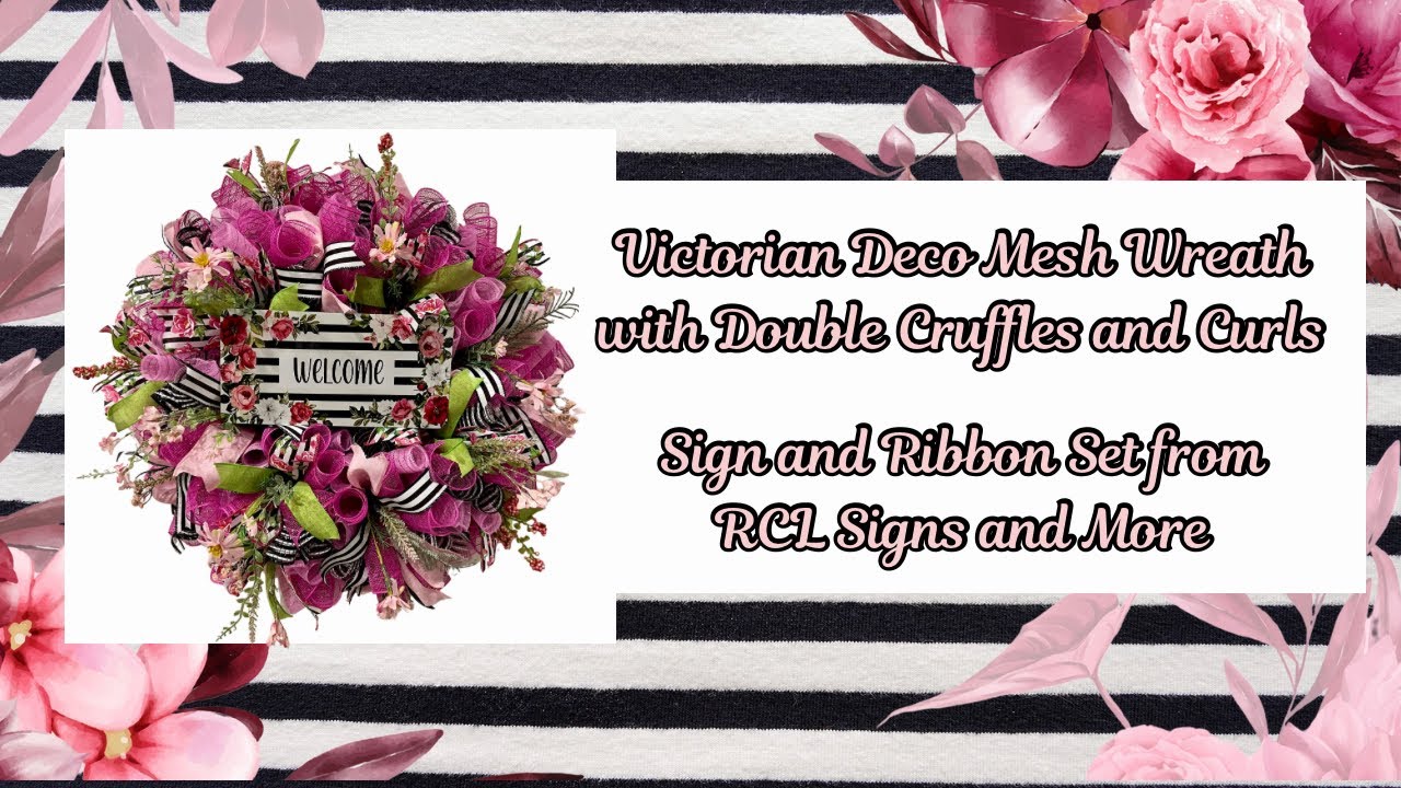 Watch Me Turn Deco Mesh into a Victorian Masterpiece |3 Deco Mesh Used in this Stunning Wreath