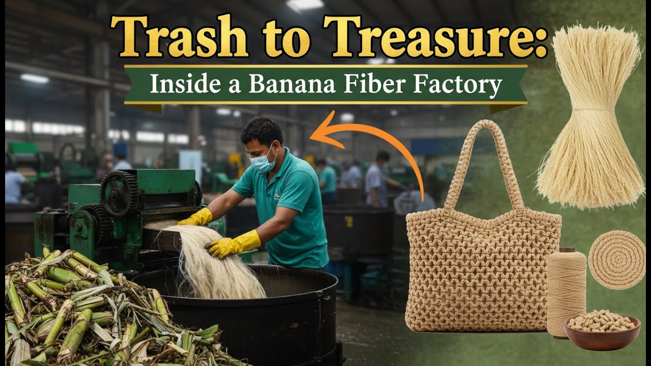 Trash to Treasure: Inside a Banana Fiber Factory