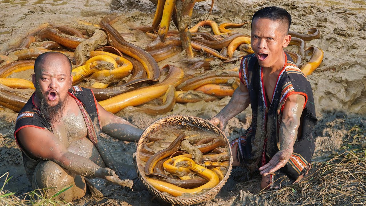 Cooking Eel - Catching and Cooking Eels - Dwarf Tribe Recipe - Dwarf Food