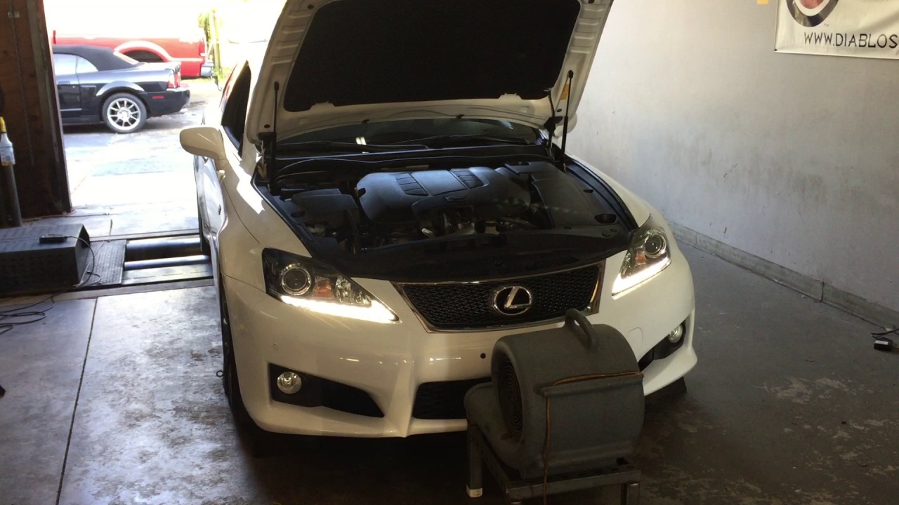 2013 Lexus ISF Dyno Pull With K&N Typhoon Intake