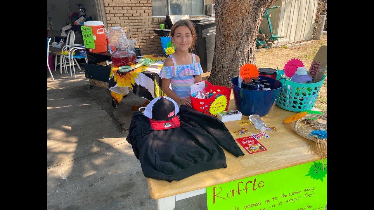 A surprise for a girl selling lemonade for a family left homeless following fire