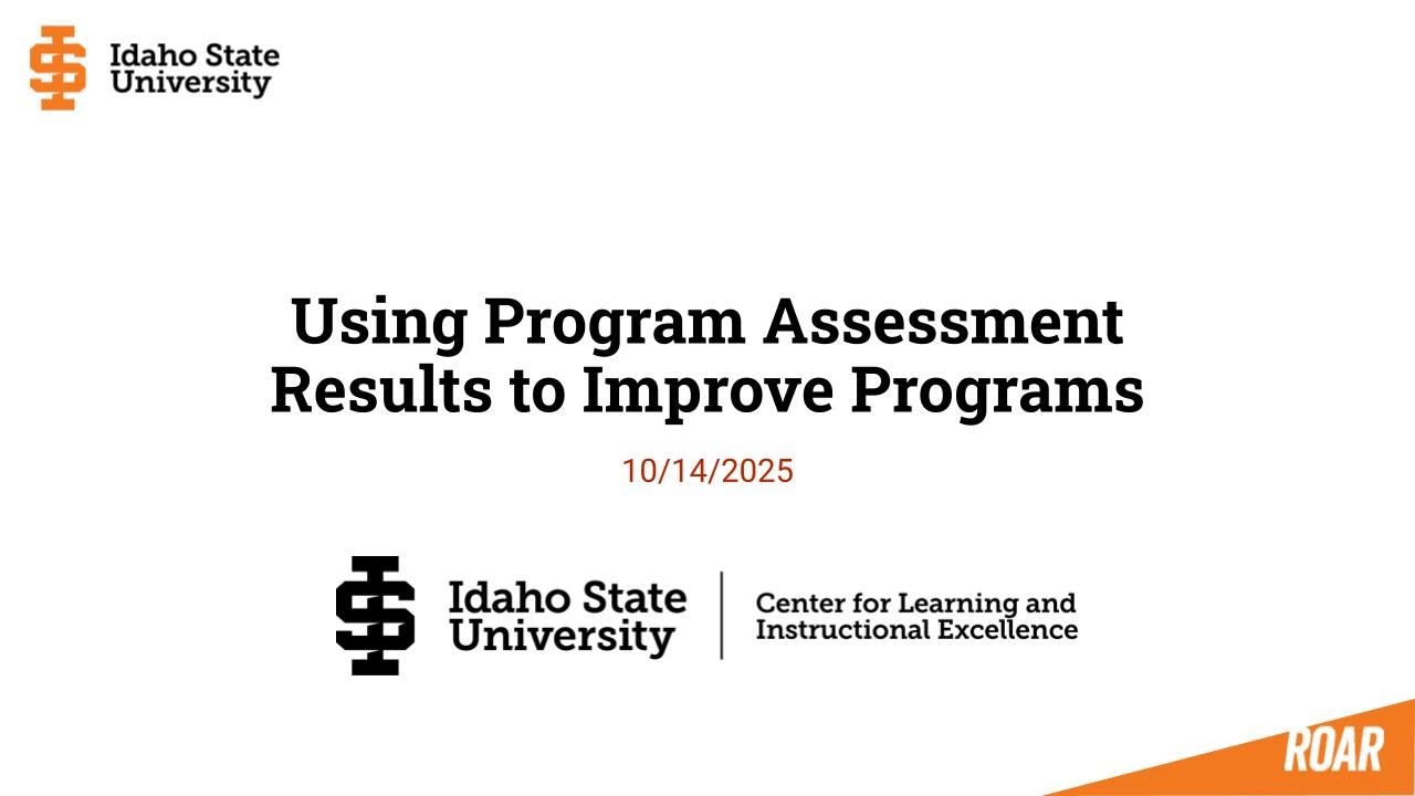 Assessment Workshop - Using Assessment Results