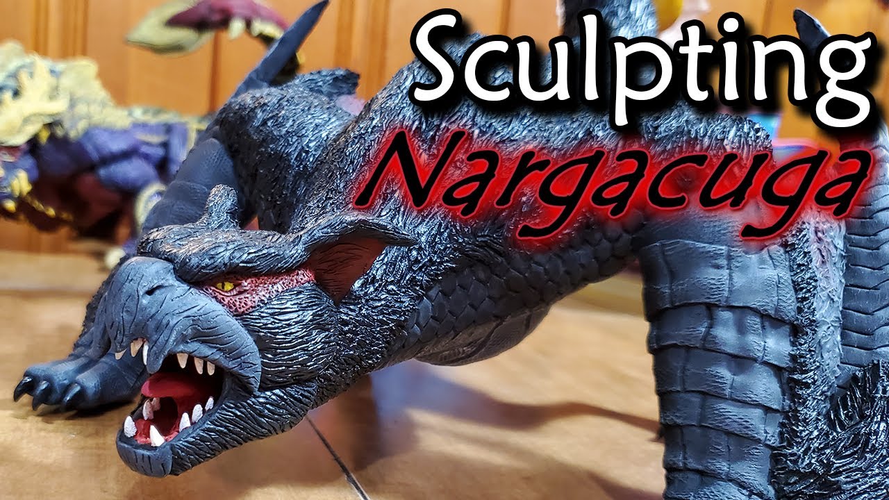 Sculpting a NARGACUGA from MONSTER HUNTER FREEDOM UNITE Out of Polymer Clay | Monster Sculpter