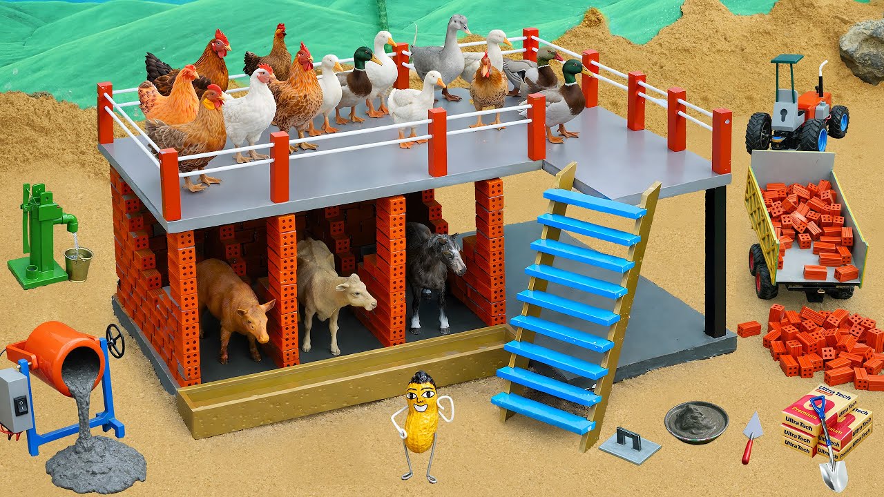 Diy Mini Tractor Science Project – Building Island Chicken Coop After Crocodile Attack