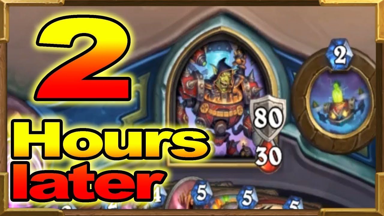 Hearthstone: 110HP Warrior After 2H Game! The Longest Game I've Ever Played!