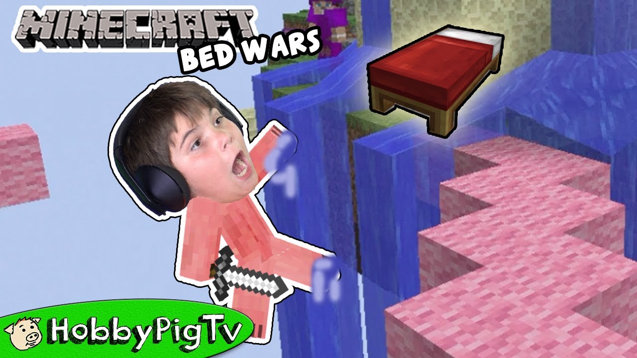 Minecraft Bed Wars Team Up With HobbyDad HobbyPigTV