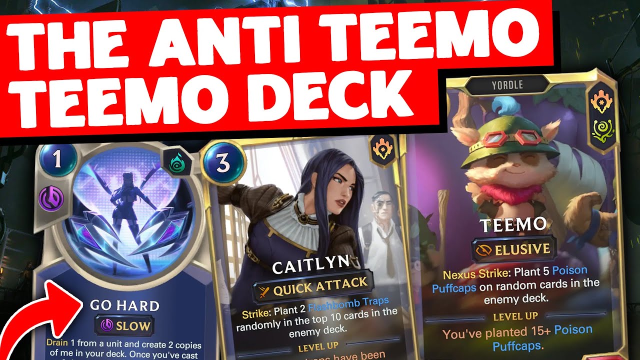 Teemo Go Hard Is Back! | Caitlyn Teemo | Legends of Runeterra | Beyond The Bandlewood New Decks