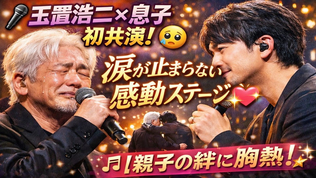 🎤😢玉置浩二×息子 初共演！涙が止まらない感動ステージ✨💖【親子の絆に胸熱】🎶💫