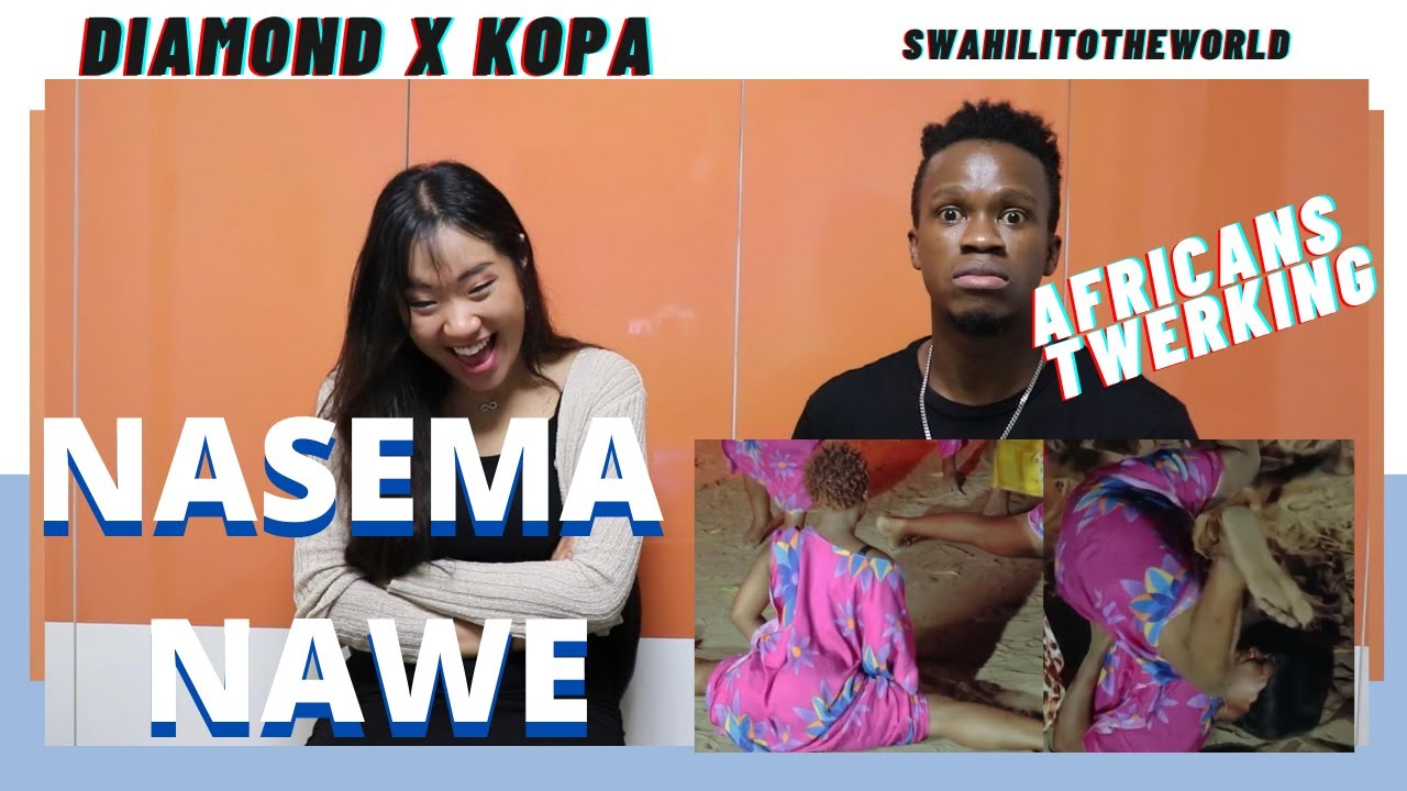 Diamond Platnumz Ft Khopa - Nasema Nawe (AFRICANS TWERKING) | Reaction Video + Learn Swahili |