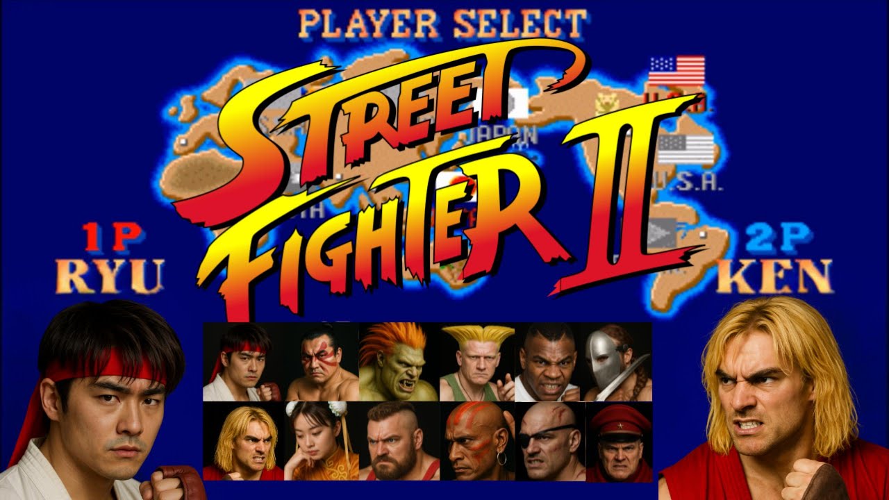 Street Fighter II Characters AI Genetrated See the Amazing AI Transformation!