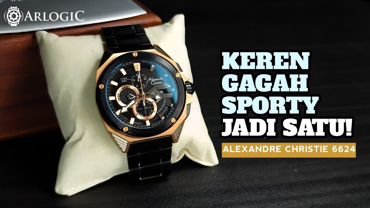 UNBOXING DAN REVIEW ALEXANDRE CHRISTIE 6624 | CARA SETTING DAN KALIBRASI CHRONO