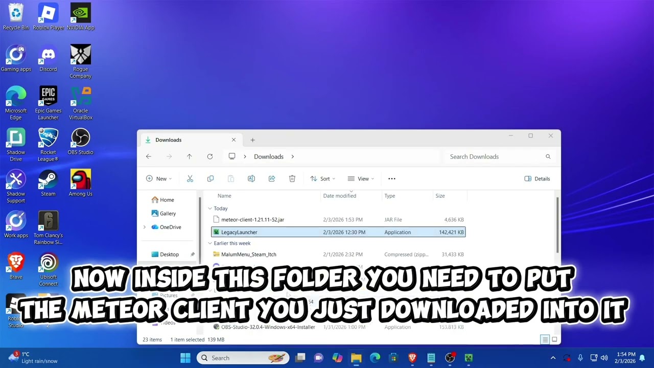 How to get Meteor Client for Minecraft 