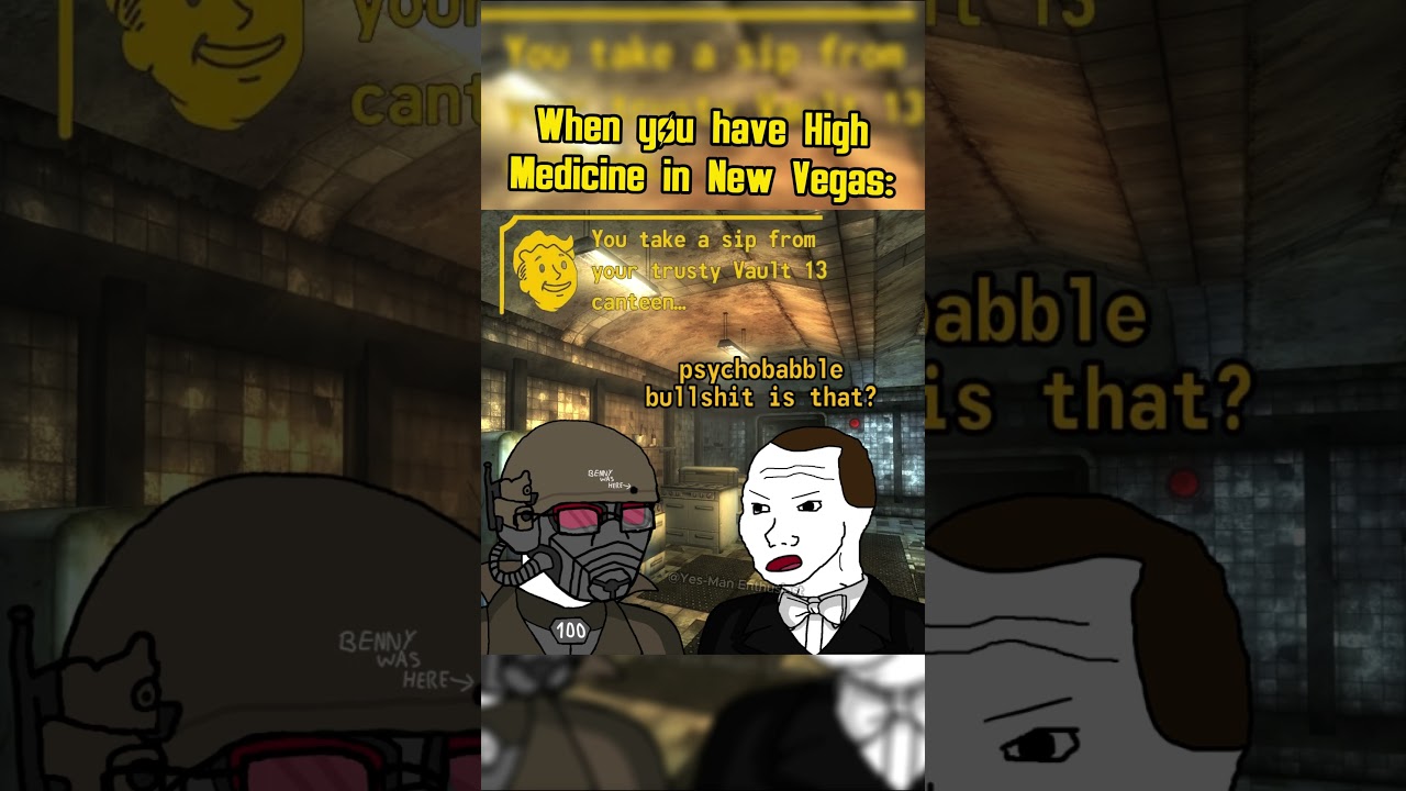 When you have high medicine in fallout new vegas: #fallout #memes #shorts