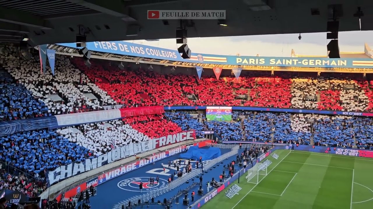 Le tifo Champion de France de PSG Auxerre [17-05-2025]