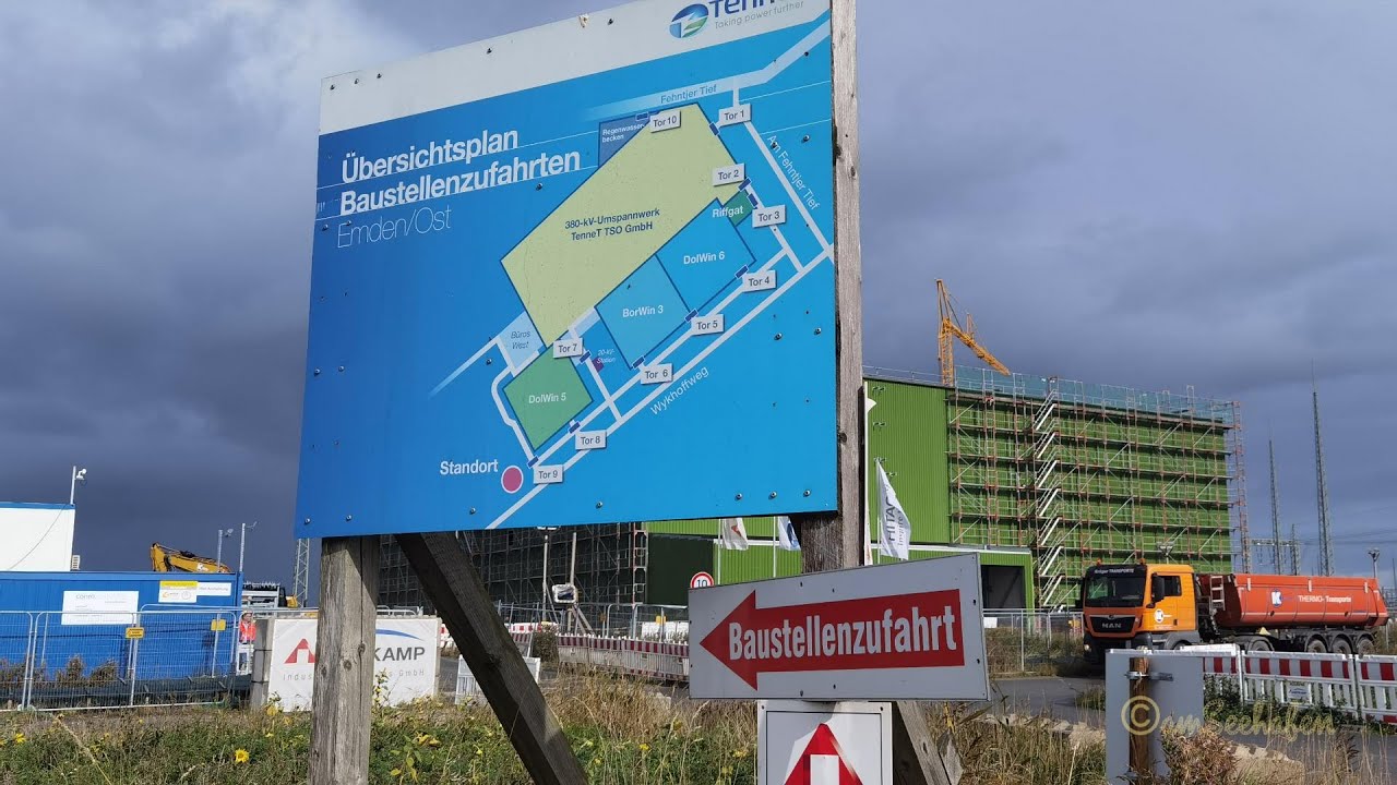 Emden Ost TenneT Konverterstationen & Umspannwerke für DolWin 5 & 6, BorWin 3  & Riffgat