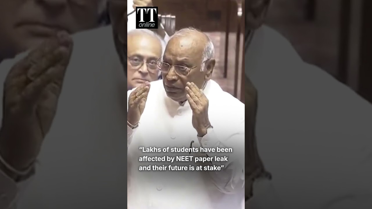 &ldquo;Lathi Charge on Students&rdquo;: Kharge Raises NEET Protest in Rajya Sabha #cjpprotest #neet