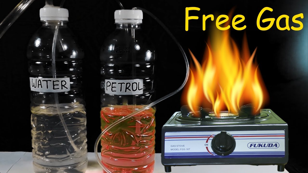 Free gas from the Water | How to make Free Lpg gas at home | petrol and Water | MH4 TECH