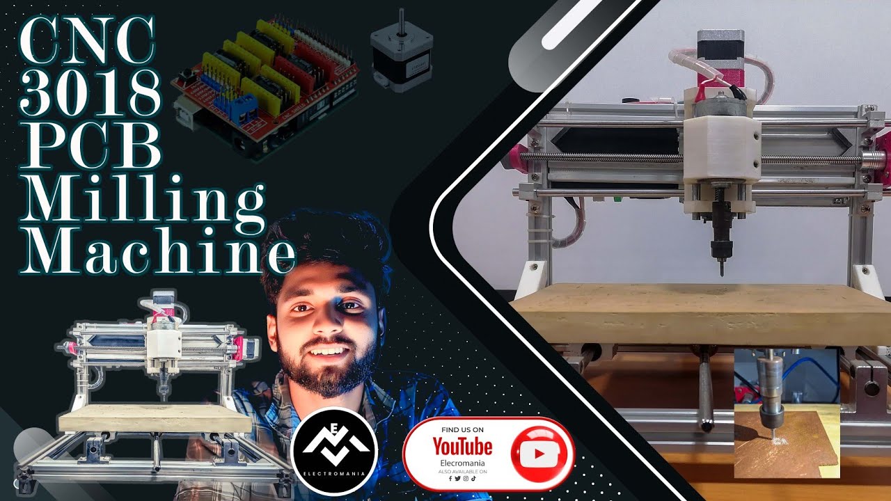 CNC 3018 PCB Milling Machine Setup & Tutorial |Sinhala
