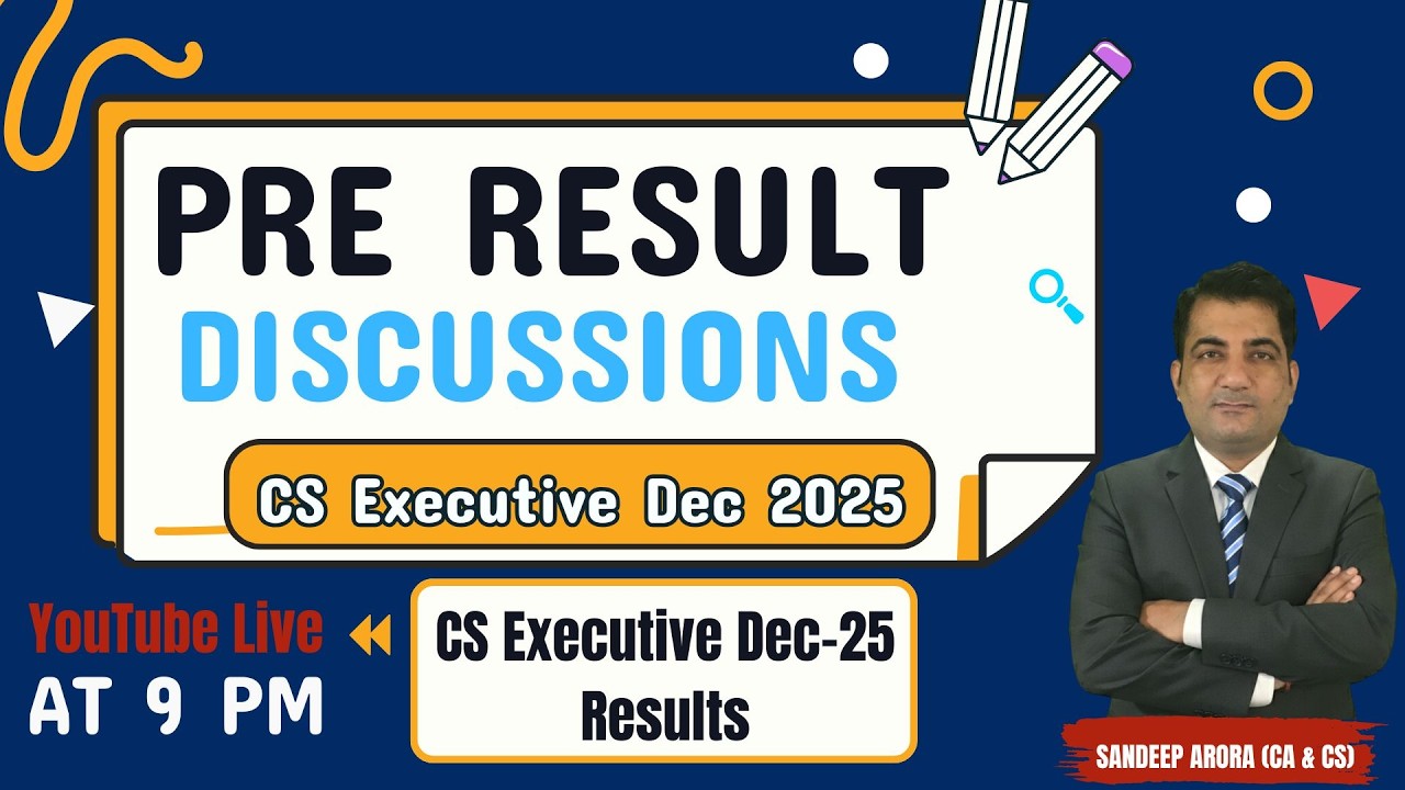 CS Executive December 2025 Result - Pre Result Discussions #csexecutiveclasses #csexams