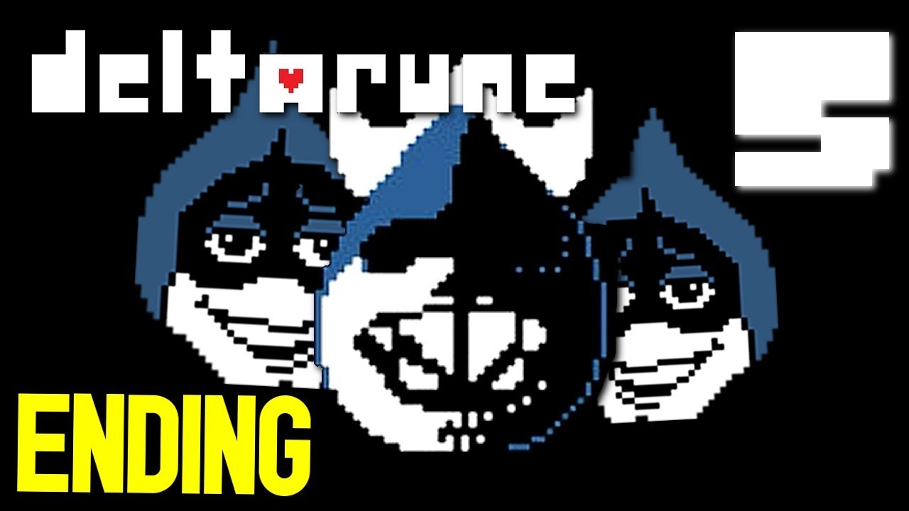 DELTARUNE ( Pacifist Run ) - YIKES!  ( ENDING / Pacify + Fight Final Boss ) Manly Let's Play [ 5 ]