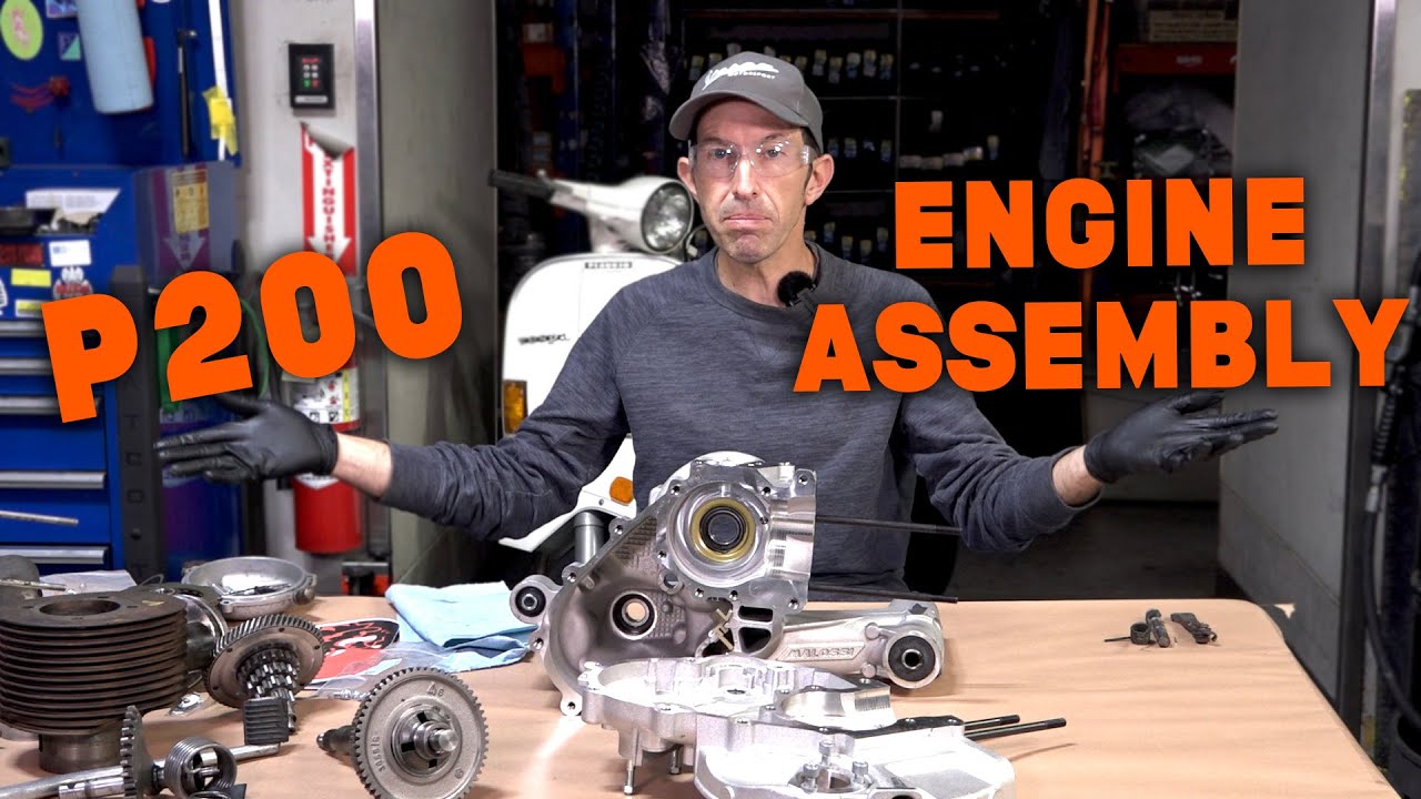 How To Assemble a Vespa P200 Engine (with Malossi Cases)