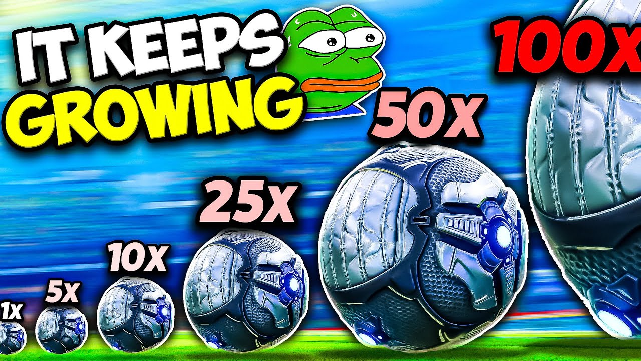 Rocket League, but the ball GROWS FASTER AND FASTER