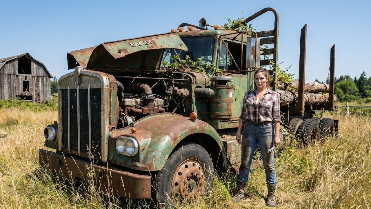 Restoring a Desert Monster! 1950s Kenworth Logging Truck Left in the Sun for 50 Years.