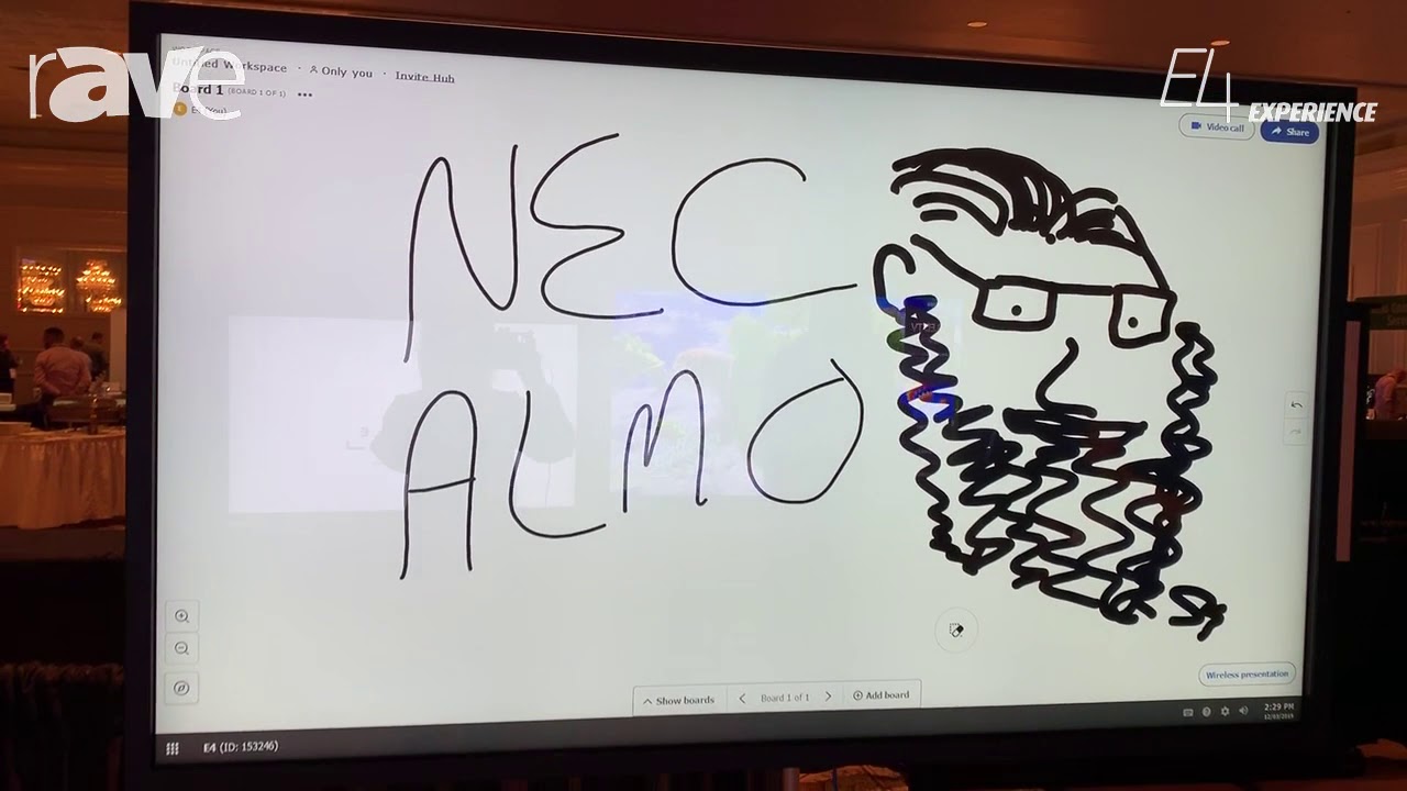 E4 Experience: NEC Display Shows C751Q Display with Touch Overlay Collaboration Solution