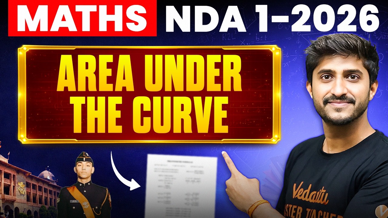 NDA Maths: Area Under Curve | NDA 1.0, 2026 | Maths For NDA 1 2026 | Govind sir