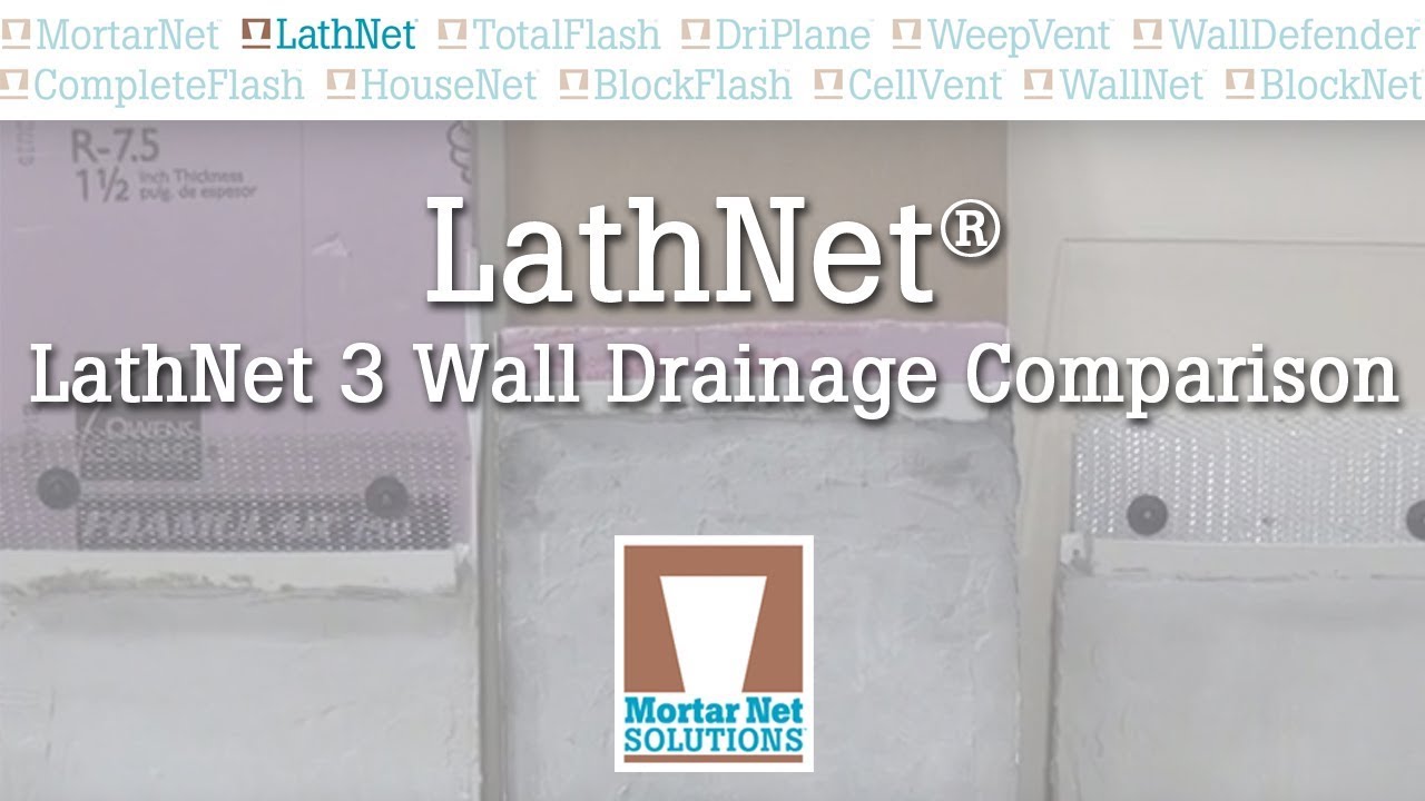 LathNet 3 Wall Drainage Comparison