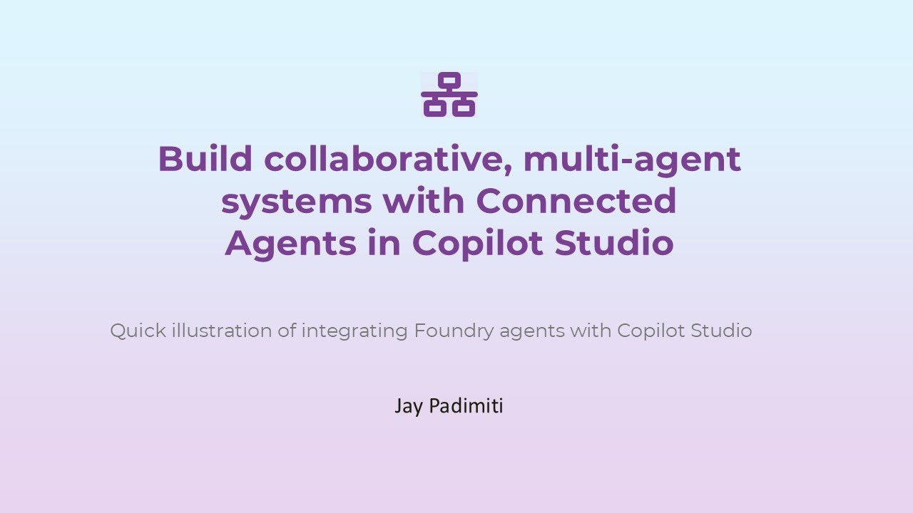 Connect a Microsoft Foundry agent in Copilot Studio