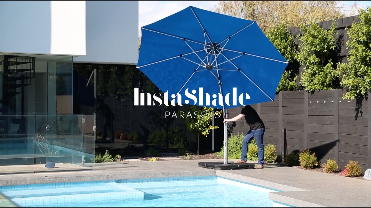 Instashade Parasols - Aurora Cantilever Parasol Instructional Video