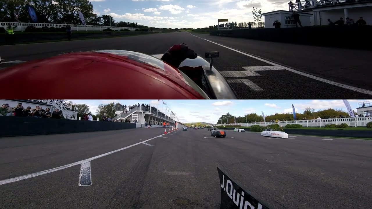 Greenpower 2022 International Finals Onboard FireBird for the F24+ Sprint Race around Goodwood