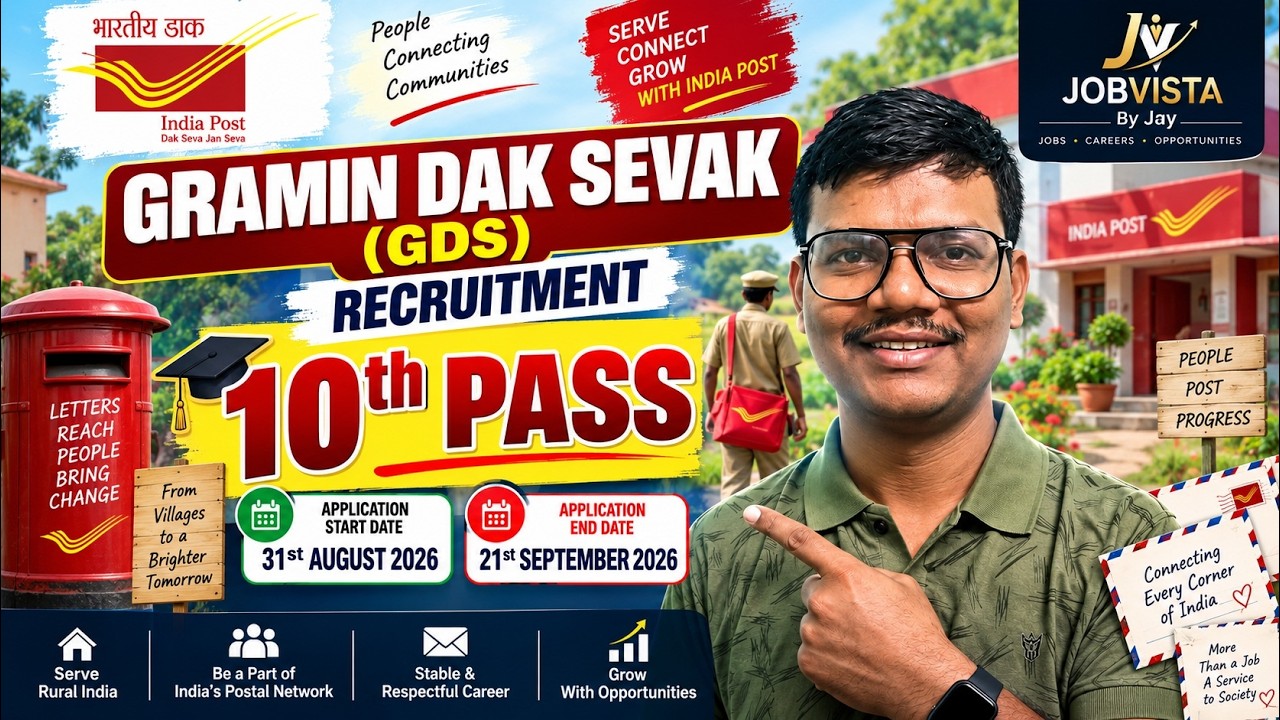 India Post GDS Recruitment 2026 | 23,757 Vacancies | 10th Pass | Eligibility, Salary & Apply Online