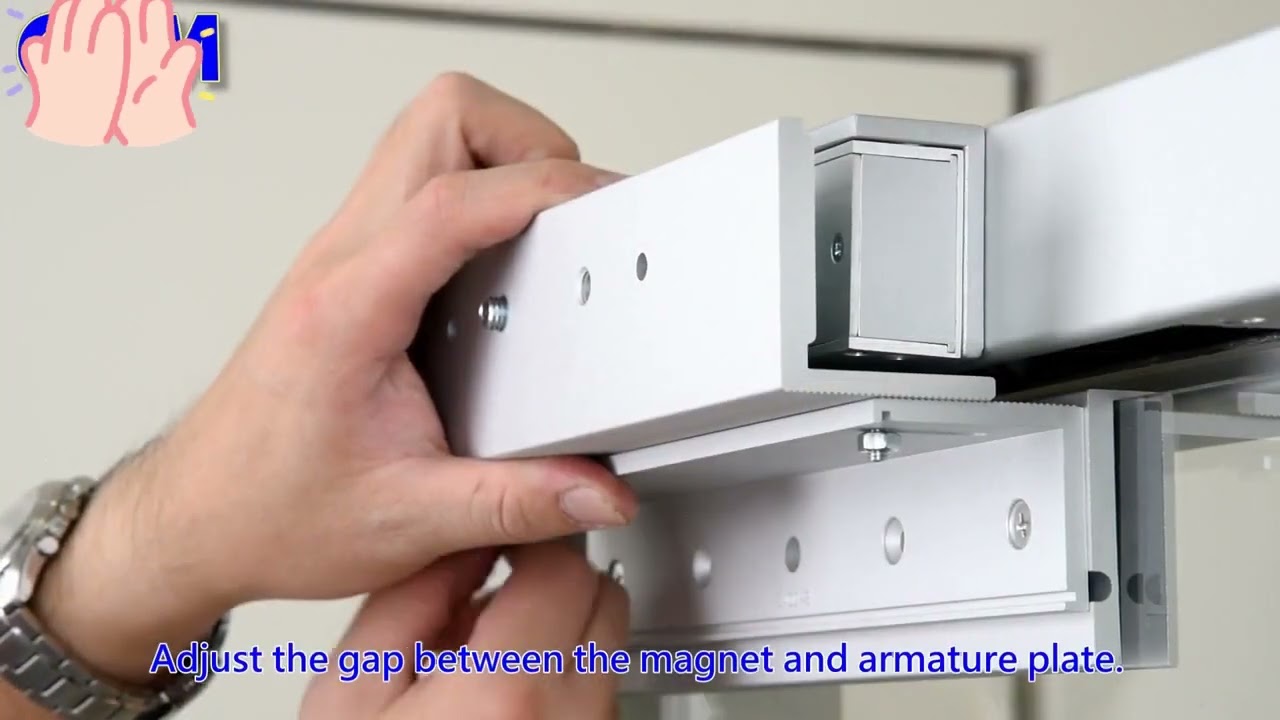 Magnetic lock mounting video - with bracket