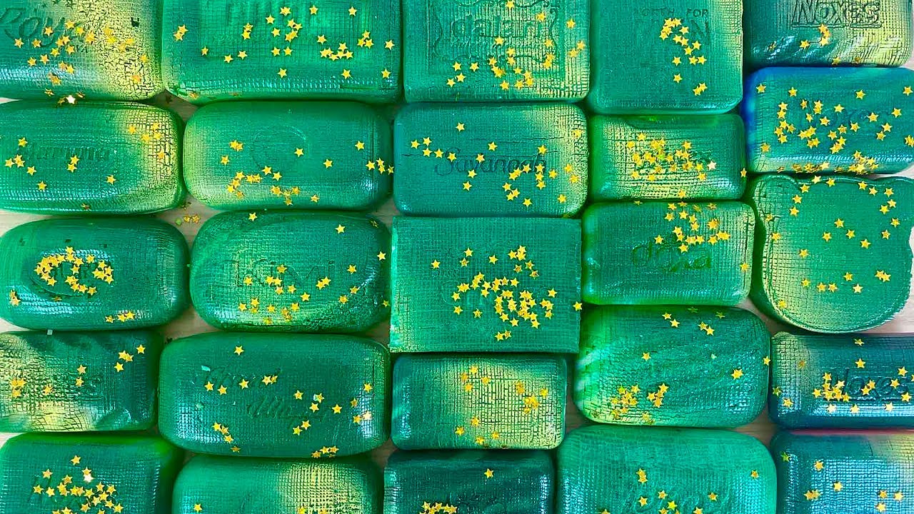 ⭐ASMR ⭐ Guess the colour. Cutting soap cubes. Satisfying video.