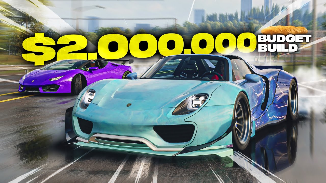 The Do EVERYTHING $2,000,000 Budget Build in NFS Unbound! (Porsche 918, Lamborghini Huracan)