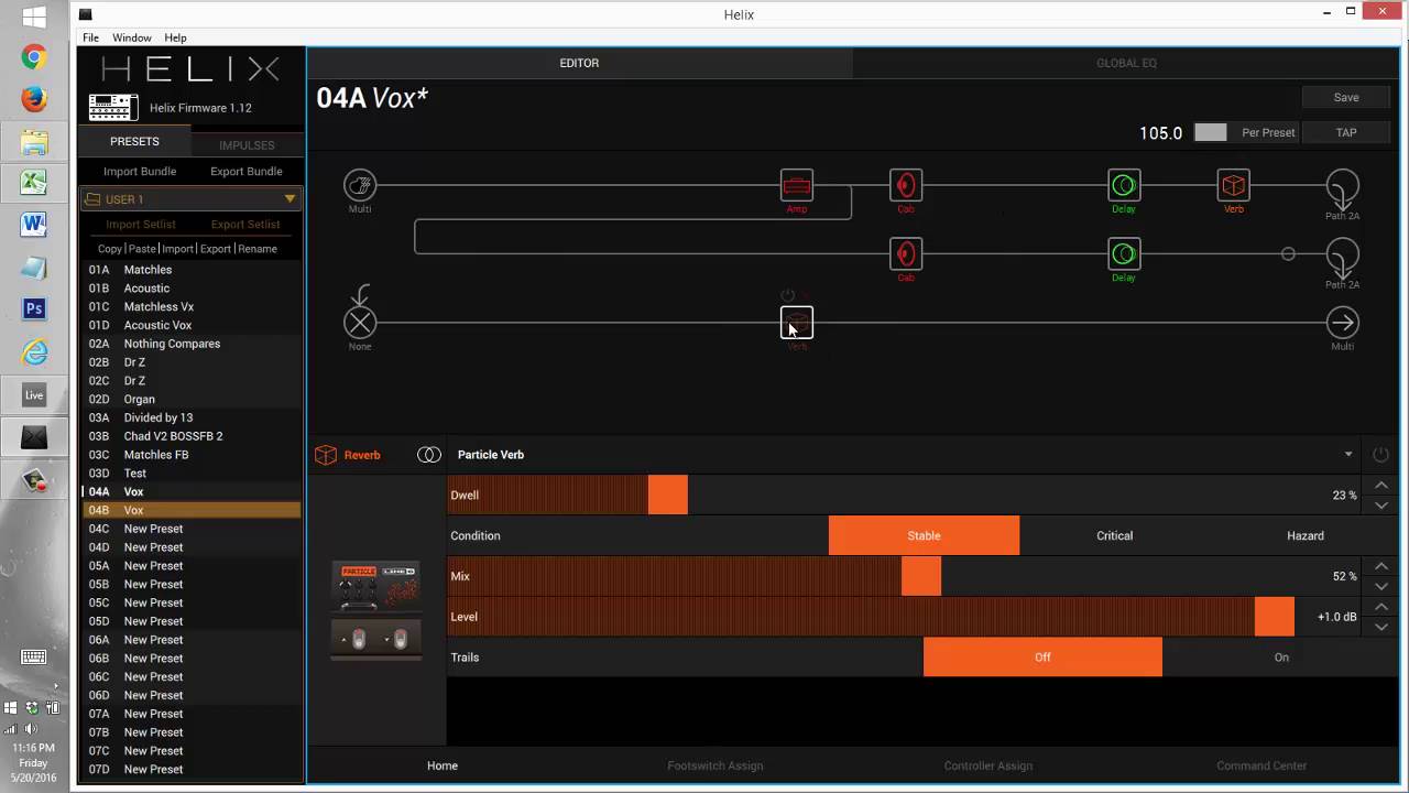 Line 6 Helix Dual Path Patch Setup