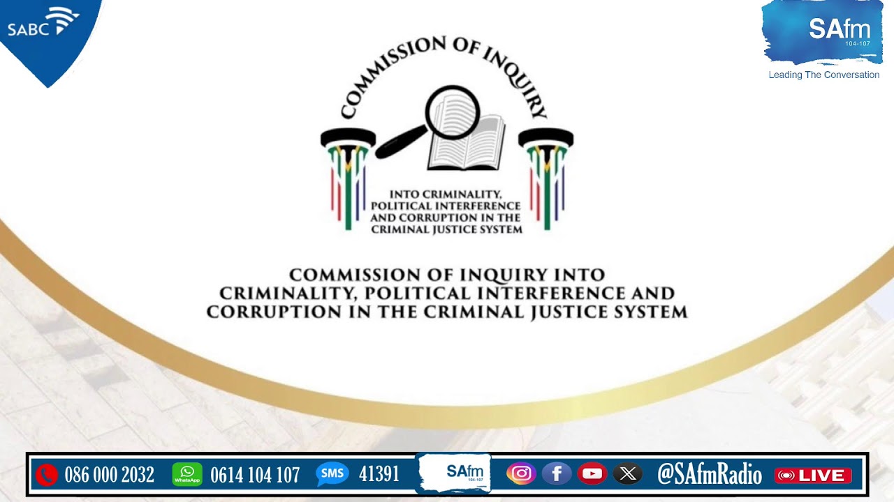 The Madlanga Commission of Inquiry live on #SAfmTalkingPoint with Cathy Mohlahlana