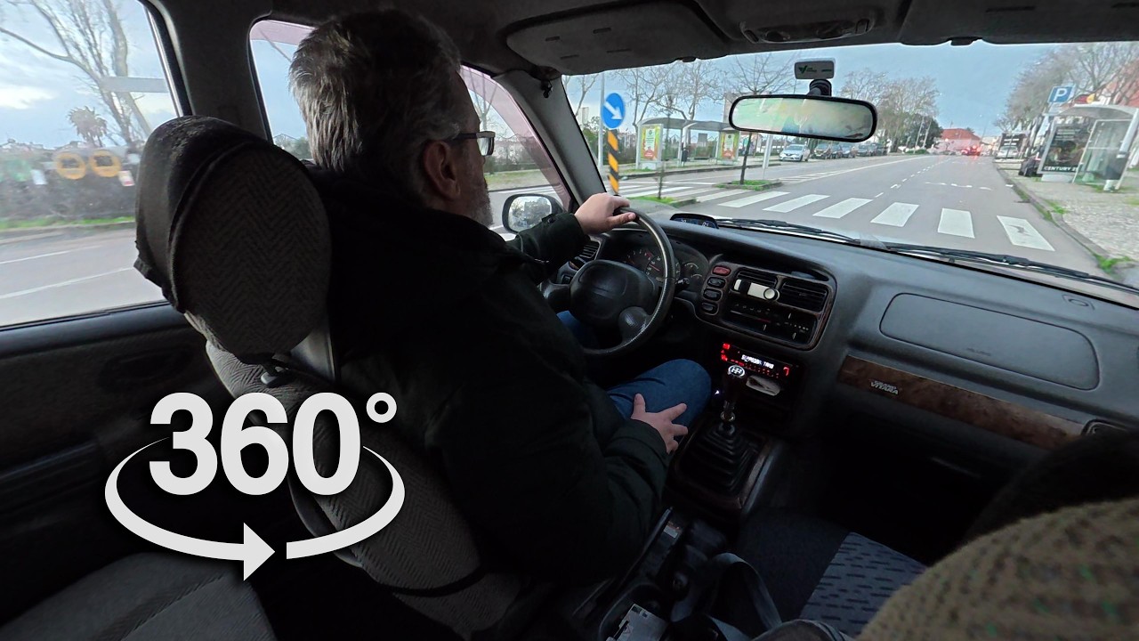 Eu a conduzir o meu Jipe Suzuki Grand Vitara | Vídeo 360° | VR / 4K