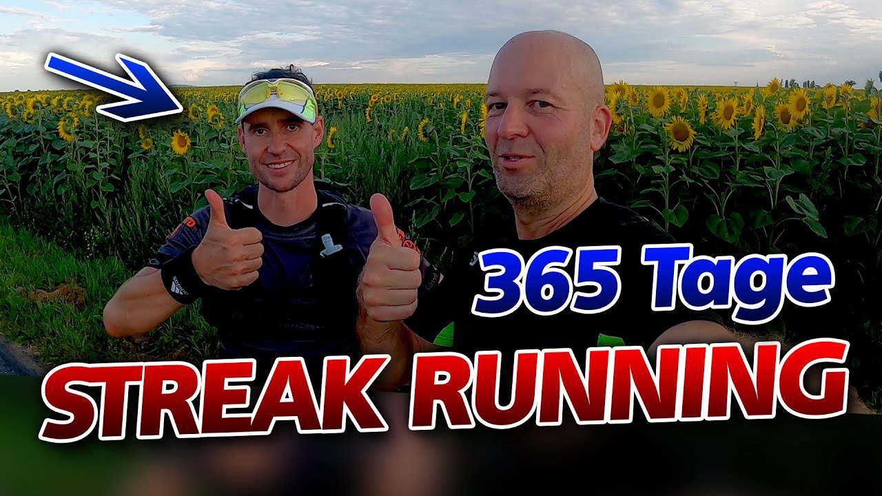 365 Tage STREAK RUNNING ✅  ein Jahr lang jeden Tag laufen 👍
