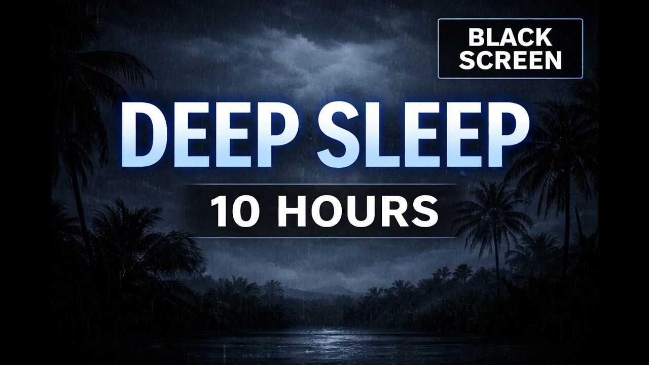 Deep Sleep Music (10 Hours) • Insomnia & Anxiety Relief • Black Screen