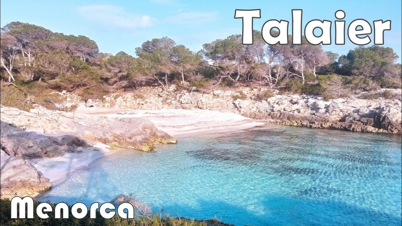 Dream beach on the south coast of Menorca: Talaiers, a paradisiacal cove with crystal clear water