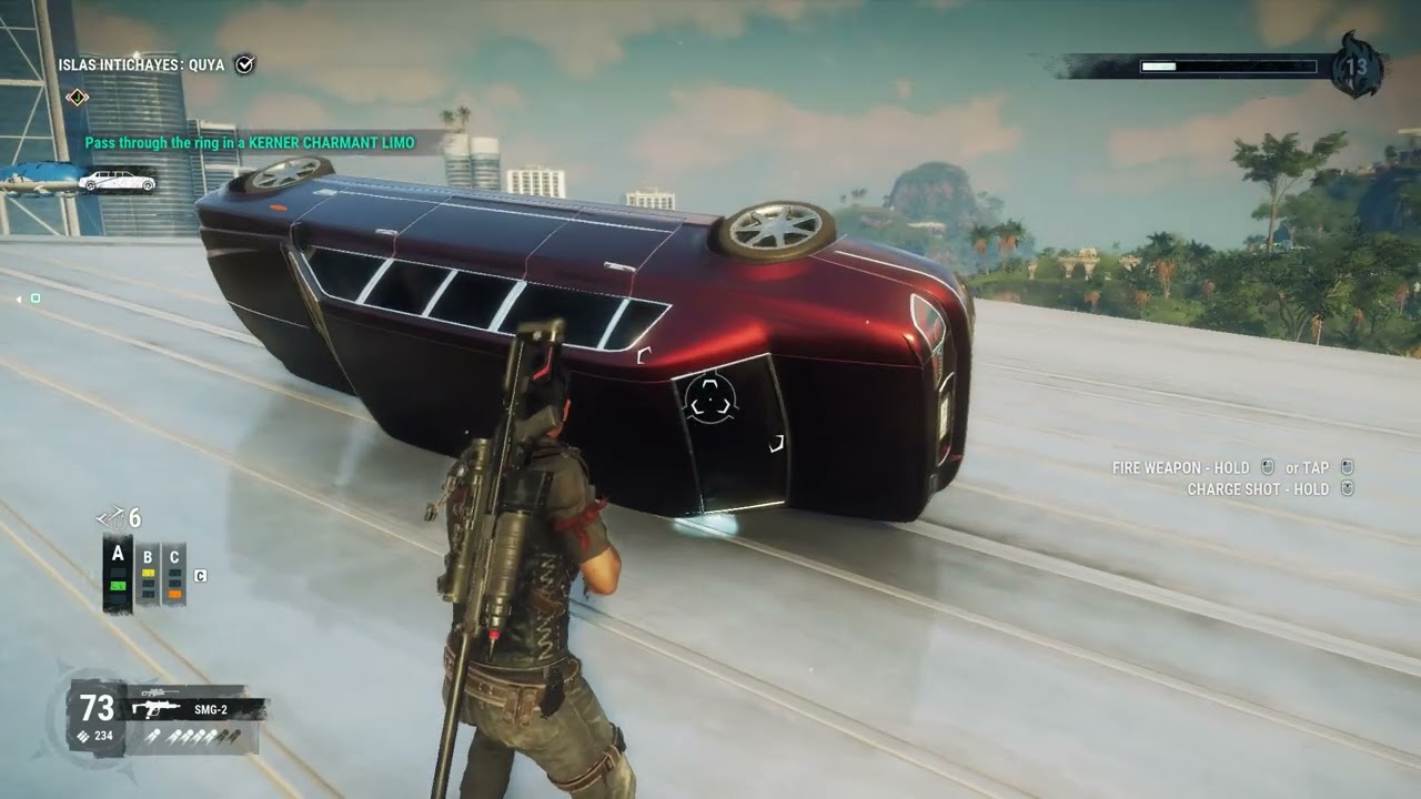 Just Cause 4 - Pass through the ring in a Kerner Charmant Limo - Islas Intichayes Quya