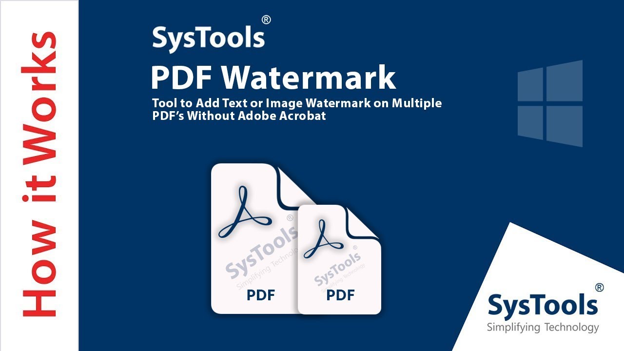 How to Apply Text or Image Watermark on PDF Files | 2019