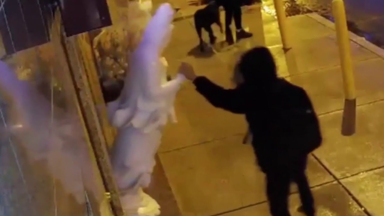 Man Destroys Statue Outside Buddhist Temple in Philadelphia